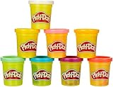 Play-Doh Rainbow Pack 8 x 56g Dosen, Bastel-Set mit hochwertiger Knetmasse in 8 fröhlichen Farben, fördert die Feinmotorik und das Gestalten, kreatives für Kinder ab 2 Jahren