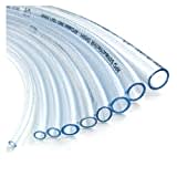 PVC Schlauch Aquariumschlauch Wasserschlauch Luftschlauch Lebensmittel konform Meterware Größen 2-22 mm (Innen-Ø 12 mm, Außen-Ø 15 mm, 1,3 bar, 2 m)